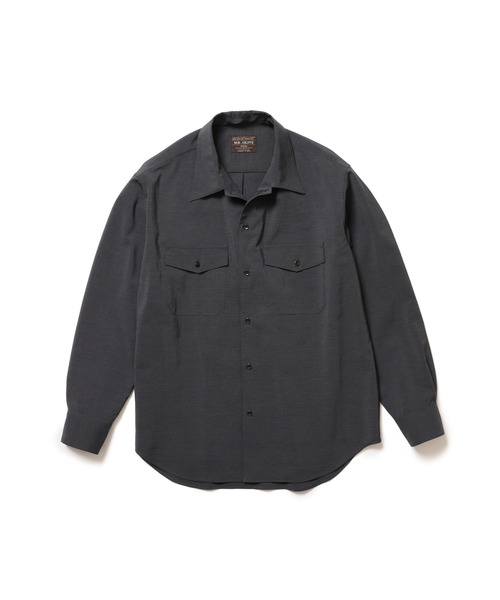 MR.OLIVE(ミスターオリーブ)の「QUICK-DRYING TAFFETA / CPO SHIRT /M261107(シャツ/ブラウス・メンズ・ブラック/ブラウン・MEDIUM/LARGE)」の6枚目の写真