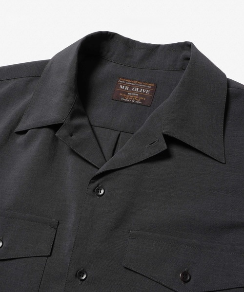MR.OLIVE(ミスターオリーブ)の「QUICK-DRYING TAFFETA / CPO SHIRT /M261107(シャツ/ブラウス・メンズ・ブラック/ブラウン・MEDIUM/LARGE)」の9枚目の写真