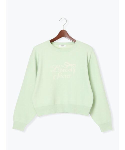 Te chichi TERRASSE(テチチテラス)の「リボンモチーフロゴニットプルオーバー(ニット/セーター・レディース・オフホワイト/ミント/グレー・F)」の20枚目の写真