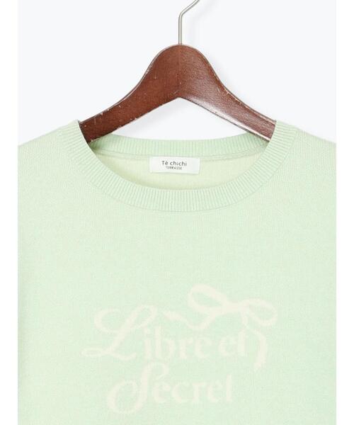 Te chichi TERRASSE(テチチテラス)の「リボンモチーフロゴニットプルオーバー(ニット/セーター・レディース・オフホワイト/ミント/グレー・F)」の22枚目の写真