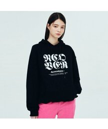 NCOVER ROMAN TYPO HOODIE-BLACK