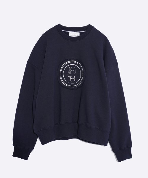 HARDCORE HAPPINESS(ハードコアハピネス)の「ROUND COMBINATION SWEATSHIRT_NAVY(スウェット・レディース・その他・FREE)」の2枚目の写真