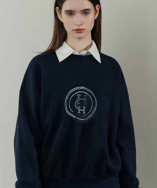 HARDCORE HAPPINESS(ハードコアハピネス)の「ROUND COMBINATION SWEATSHIRT_NAVY(スウェット・レディース・その他・FREE)」の7枚目の写真
