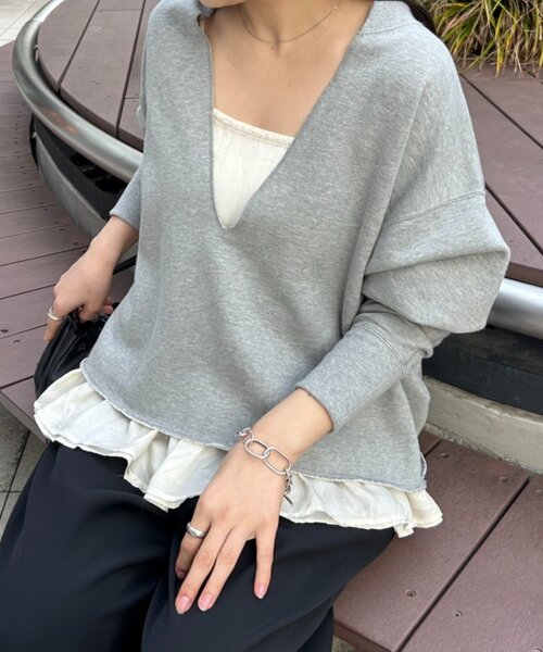 LIVETART(リヴェタート)の「《FRIPIER》スソフリルキュプラキャミ(キャミソール・レディース・アイボリー・FREE)」の1枚目の写真