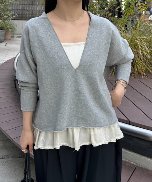 LIVETART(リヴェタート)の「《FRIPIER》スソフリルキュプラキャミ(キャミソール・レディース・アイボリー・FREE)」の2枚目の写真