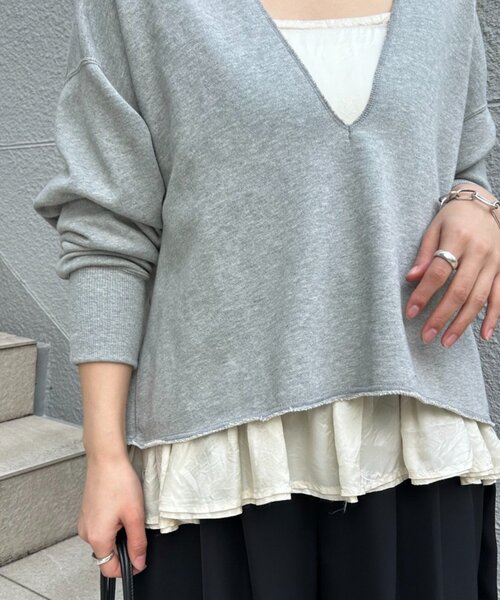 LIVETART(リヴェタート)の「《FRIPIER》スソフリルキュプラキャミ(キャミソール・レディース・アイボリー・FREE)」の6枚目の写真