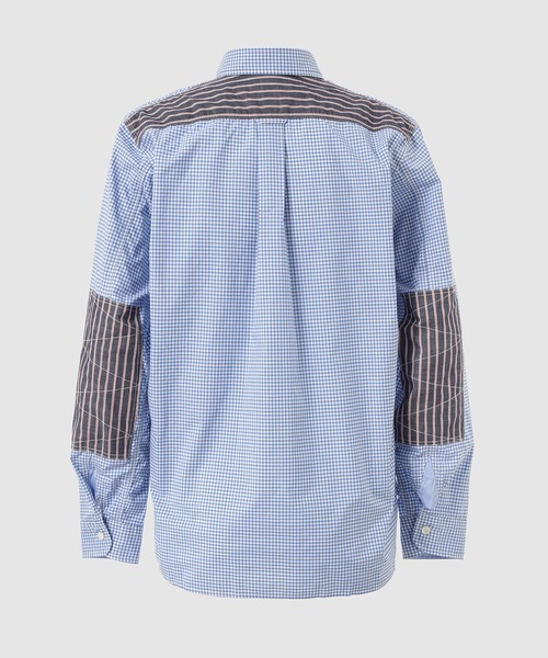 JUNYA WATANABE MAN（ジュンヤワタナベマン）の「COTTON CHECK × COTTON STRIPE  SHIRT（シャツ/ブラウス・メンズ・サックスブルー系・M/S/XS/XL）」の2枚目の写真