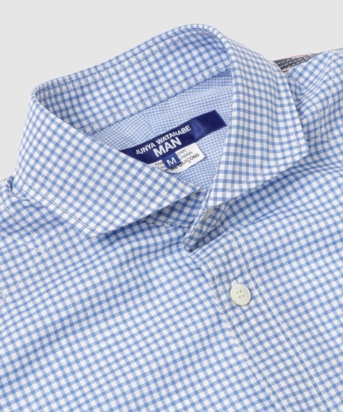 JUNYA WATANABE MAN（ジュンヤワタナベマン）の「COTTON CHECK × COTTON STRIPE  SHIRT（シャツ/ブラウス・メンズ・サックスブルー系・M/S/XS/XL）」の3枚目の写真