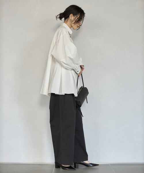 Firsthand（ファーストハンド）の「Firsthand/ファーストハンド ボックスタック バルーンスリーブ ロングスリーブシャツ（シャツ/ブラウス・レディース・ホワイト/ピンク/ブルー/レモンイエロー・FREE）」の17枚目の写真