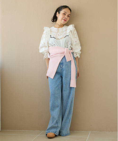 IENA LA BOUCLE(イエナラブークル)の「IENA LA BOUCLE カットワークブロードブラウス(シャツ/ブラウス・レディース・ホワイト・FREE)」の9枚目の写真