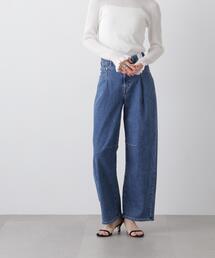 SOMETHING（サムシング）の「SOMETHING/HANA TUCK CURVE TAPERED（デニムパンツ）」