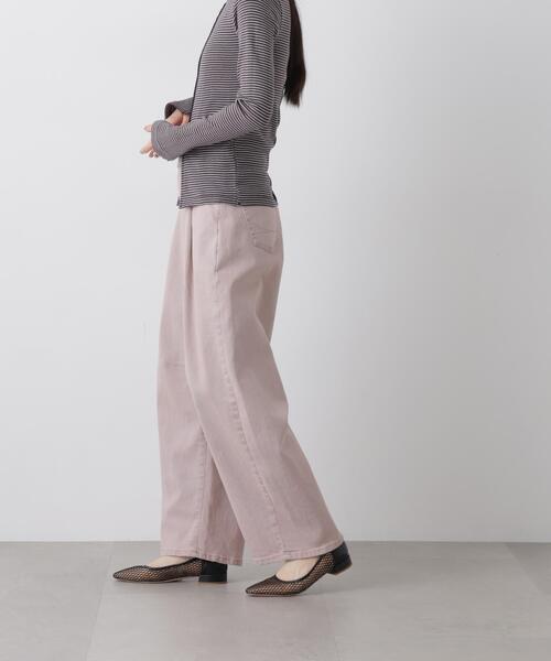 SOMETHING/HANA TUCK CURVE TAPERED（デニムパンツ）｜SOMETHING