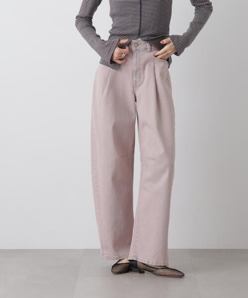 SOMETHING/HANA TUCK CURVE TAPERED（デニムパンツ）｜SOMETHING