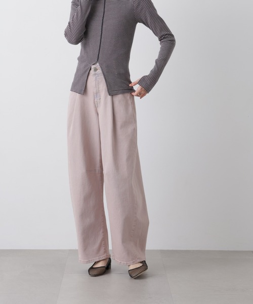 SOMETHING/HANA TUCK CURVE TAPERED（デニムパンツ）｜SOMETHING