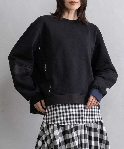 MARECHAL TERRE（マルシャルテル）の「シアースウェットトップス（スウェット・レディース・ピンク/グリーン/ブラック/ブルー/グレー・MEDIUM）」の2枚目の写真