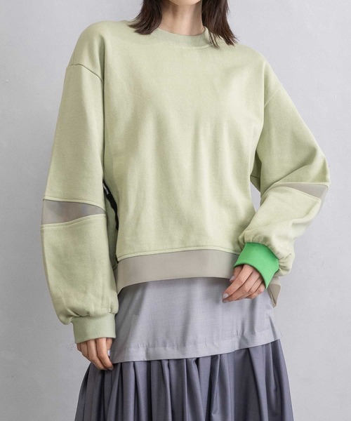 MARECHAL TERRE（マルシャルテル）の「シアースウェットトップス（スウェット・レディース・ピンク/グリーン/ブラック/ブルー/グレー・MEDIUM）」の20枚目の写真