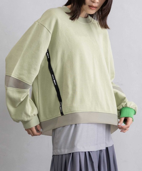 MARECHAL TERRE（マルシャルテル）の「シアースウェットトップス（スウェット・レディース・ピンク/グリーン/ブラック/ブルー/グレー・MEDIUM）」の21枚目の写真