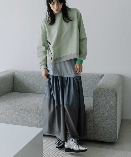 MARECHAL TERRE（マルシャルテル）の「シアースウェットトップス（スウェット・レディース・ピンク/グリーン/ブラック/ブルー/グレー・MEDIUM）」の19枚目の写真