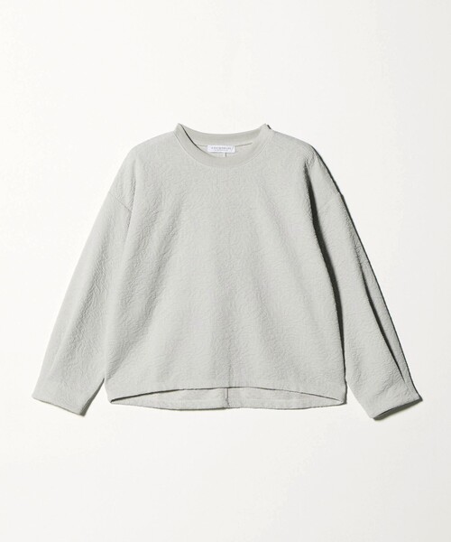 A DAY IN THE LIFE UNITED ARROWS(アデイインザライフユナイテッドアローズ)の「パフジャガード プルオーバー <A DAY IN THE LIFE>(Tシャツ/カットソー・レディース・ブラック/ロイヤルブルー/ナチュラル・FREE)」の2枚目の写真