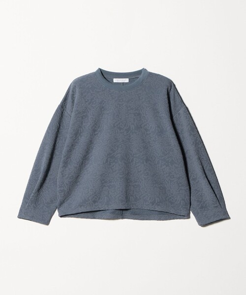 A DAY IN THE LIFE UNITED ARROWS(アデイインザライフユナイテッドアローズ)の「パフジャガード プルオーバー <A DAY IN THE LIFE>(Tシャツ/カットソー・レディース・ブラック/ロイヤルブルー/ナチュラル・FREE)」の3枚目の写真
