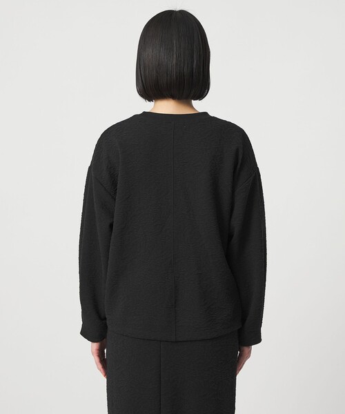 A DAY IN THE LIFE UNITED ARROWS(アデイインザライフユナイテッドアローズ)の「パフジャガード プルオーバー <A DAY IN THE LIFE>(Tシャツ/カットソー・レディース・ブラック/ロイヤルブルー/ナチュラル・FREE)」の9枚目の写真