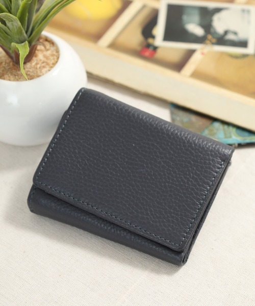 本革ミニウォレット コンパクト三つ折り財布（財布）｜FUNALIVE