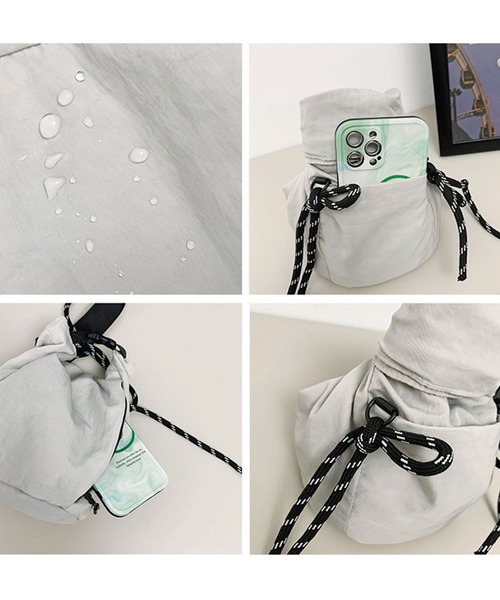 florist（フローリスト）の「【メンズ・レディース兼用】コードストラップミニショルダーバッグ（ショルダーバッグ・レディース・ベージュ/ダークグレー/ライトグレー/ブラック/オレンジ・FREE）」の22枚目の写真