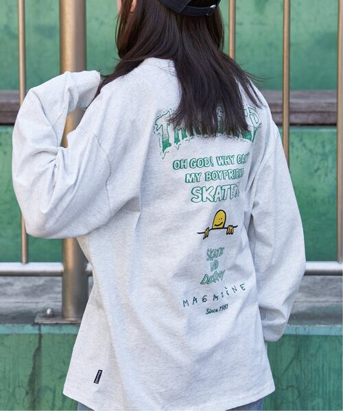 THRASHER(スラッシャー)の「THRASHER スラッシャー マークゴンザレスロゴロンT(Tシャツ/カットソー・メンズ・ブラック/グレー/ホワイト・M/L/LL)」の10枚目の写真