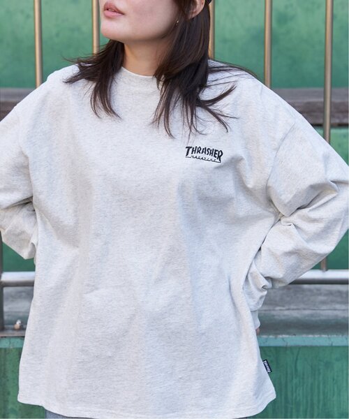 THRASHER(スラッシャー)の「THRASHER スラッシャー マークゴンザレスロゴロンT(Tシャツ/カットソー・メンズ・ブラック/グレー/ホワイト・M/L/LL)」の12枚目の写真