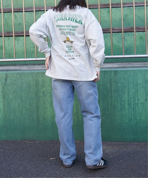 THRASHER(スラッシャー)の「THRASHER スラッシャー マークゴンザレスロゴロンT(Tシャツ/カットソー・メンズ・ブラック/グレー/ホワイト・M/L/LL)」の14枚目の写真