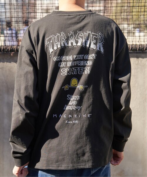 THRASHER(スラッシャー)の「THRASHER スラッシャー マークゴンザレスロゴロンT(Tシャツ/カットソー・メンズ・ブラック/グレー/ホワイト・M/L/LL)」の16枚目の写真