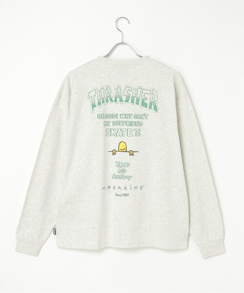THRASHER(スラッシャー)の「THRASHER スラッシャー マークゴンザレスロゴロンT(Tシャツ/カットソー・メンズ・ブラック/グレー/ホワイト・M/L/LL)」の21枚目の写真