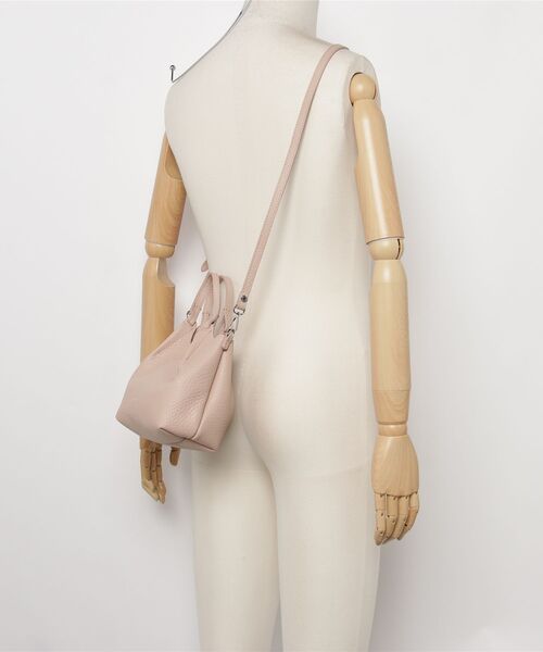 GIANNI CHIARINI(ジャンニ キアリーニ)の「GIANNI CHIARINI / DUA XS レザー デュア 2WAY ミニバッグ(ハンドバッグ・レディース・ブラック/ゴールド/ベージュ系1/ライトピンク・FREE)」の11枚目の写真