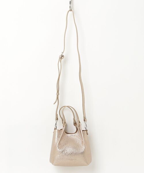 GIANNI CHIARINI(ジャンニ キアリーニ)の「GIANNI CHIARINI / DUA XS レザー デュア 2WAY ミニバッグ(ハンドバッグ・レディース・ブラック/ゴールド/ベージュ系1/ライトピンク・FREE)」の14枚目の写真