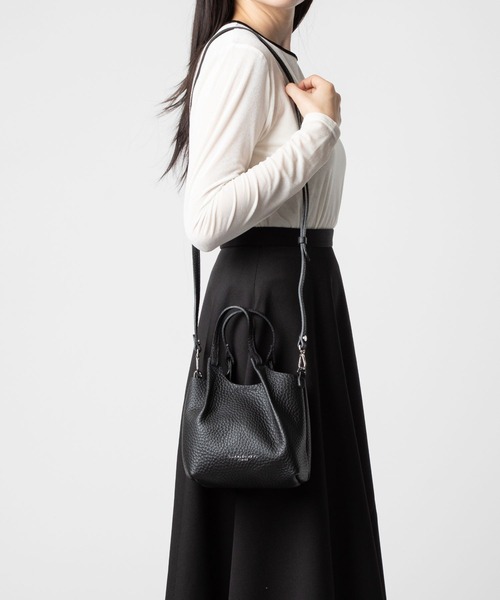 GIANNI CHIARINI(ジャンニ キアリーニ)の「GIANNI CHIARINI / DUA XS レザー デュア 2WAY ミニバッグ(ハンドバッグ・レディース・ブラック/ゴールド/ベージュ系1/ライトピンク・FREE)」の16枚目の写真