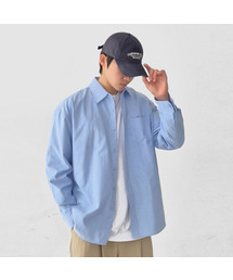 UMM（ウム）の「スタンダードフィット 無地オックスフォードシャツ_ライトスカイ（シャツ/ブラウス）」