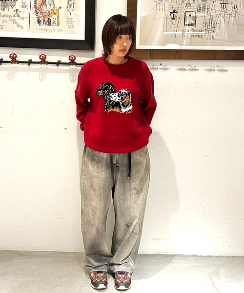 ONLY NY(オンリーニューヨーク)の「ONLY NY / オンリーニューヨーク Retriever Sweater(ニット/セーター・メンズ・レッド・MEDIUM)」の5枚目の写真