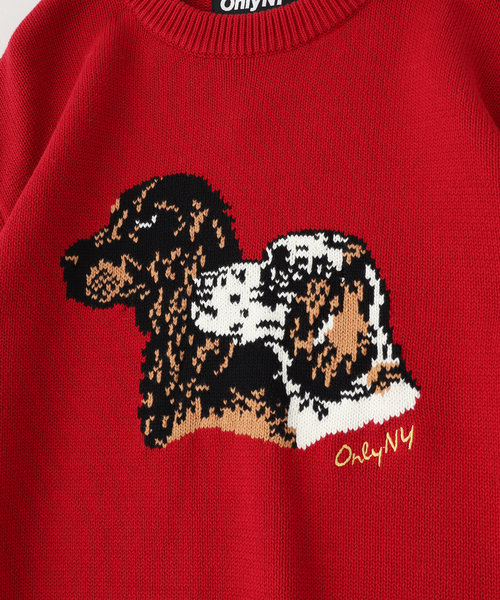ONLY NY(オンリーニューヨーク)の「ONLY NY / オンリーニューヨーク Retriever Sweater(ニット/セーター・メンズ・レッド・MEDIUM)」の9枚目の写真