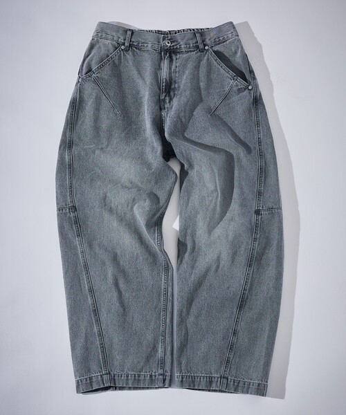 ABAHOUSE（アバハウス）の「DARTS DENIM リラックス ワイドデニム / ヴィンテージライク（デニムパンツ・メンズ・ベージュ/グレー/ブルー・48/46）」の2枚目の写真