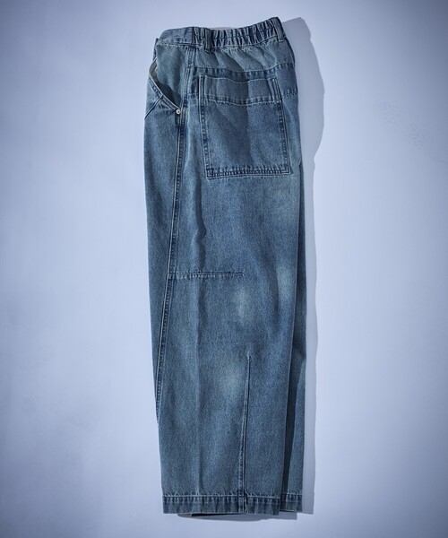 ABAHOUSE（アバハウス）の「DARTS DENIM リラックス ワイドデニム / ヴィンテージライク（デニムパンツ・メンズ・ベージュ/グレー/ブルー・48/46）」の5枚目の写真