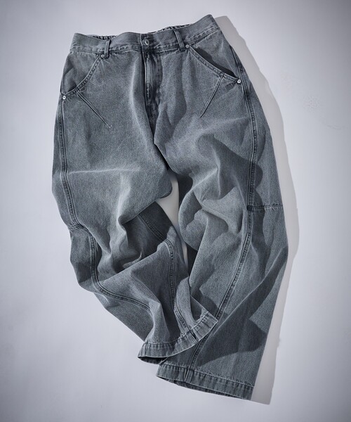 ABAHOUSE（アバハウス）の「DARTS DENIM リラックス ワイドデニム / ヴィンテージライク（デニムパンツ・メンズ・ベージュ/グレー/ブルー・48/46）」の16枚目の写真