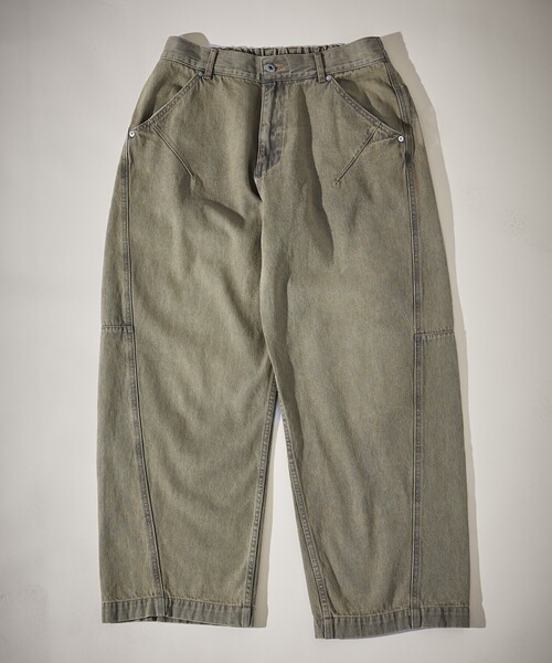ABAHOUSE（アバハウス）の「DARTS DENIM ワイドストレートデニム / ヴィンテージライク（デニムパンツ・メンズ・ベージュ/グレー/ブルー・48/46）」の8枚目の写真