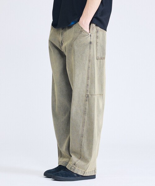 ABAHOUSE（アバハウス）の「DARTS DENIM ワイドストレートデニム / ヴィンテージライク（デニムパンツ・メンズ・ベージュ/グレー/ブルー・48/46）」の11枚目の写真
