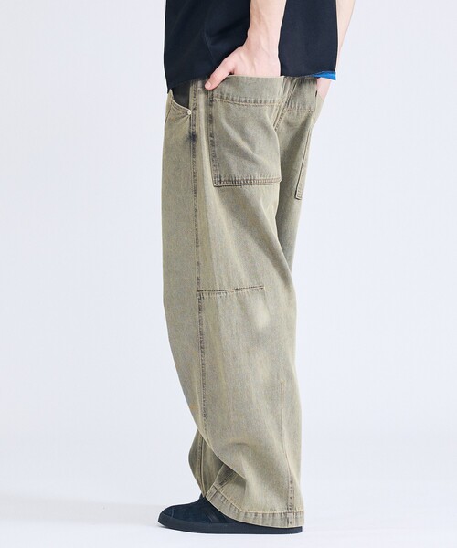 ABAHOUSE（アバハウス）の「DARTS DENIM ワイドストレートデニム / ヴィンテージライク（デニムパンツ・メンズ・ベージュ/グレー/ブルー・48/46）」の14枚目の写真
