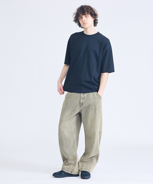 ABAHOUSE（アバハウス）の「DARTS DENIM ワイドストレートデニム / ヴィンテージライク（デニムパンツ・メンズ・ベージュ/グレー/ブルー・48/46）」の16枚目の写真