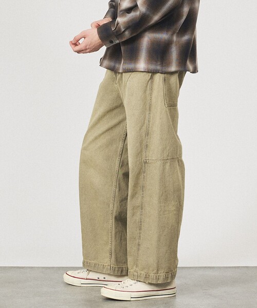 ABAHOUSE（アバハウス）の「DARTS DENIM ワイドストレートデニム / ヴィンテージライク（デニムパンツ・メンズ・ベージュ/グレー/ブルー・48/46）」の18枚目の写真