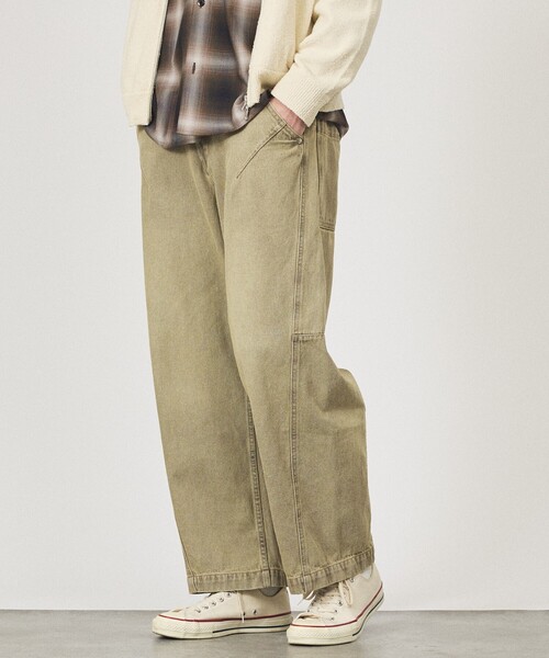 ABAHOUSE（アバハウス）の「DARTS DENIM ワイドストレートデニム / ヴィンテージライク（デニムパンツ・メンズ・ベージュ/グレー/ブルー・48/46）」の19枚目の写真