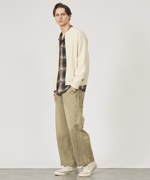 ABAHOUSE（アバハウス）の「DARTS DENIM ワイドストレートデニム / ヴィンテージライク（デニムパンツ・メンズ・ベージュ/グレー/ブルー・48/46）」の22枚目の写真