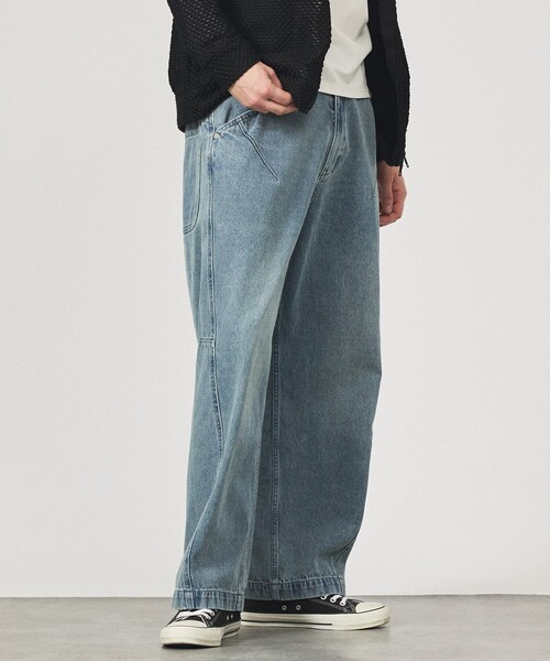 ABAHOUSE(アバハウス)の「DARTS DENIM カーブワイドデニム / ヴィンテージライク(デニムパンツ・メンズ・ベージュ/グレー/ブルー・48/46)」の8枚目の写真