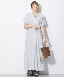 slattgir（スラットジール）の「高身長　美ラクRUタッチシャツワンピース（接触冷感・抗菌防臭・UVカット・遮熱）（トールサイズ）（ワンピース）」
